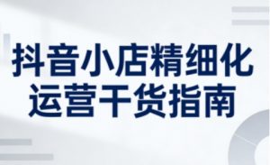 抖音小店精细化运营干货指南新版,助力商家系统提升店铺运营能力(更新26年6月)-菠萝头