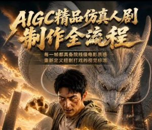 AIGC精品仿真人剧豢龙人全流程制作解析2026,国风仿真人创作+打斗剧情+人设编排,一站式AI短剧入门-菠萝头