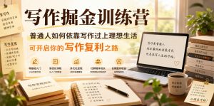 写作掘金训练营,普通人如何依靠写作过上理想生活,可开启你的写作复利之路(更新6月)-菠萝头