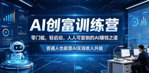 AI创富训练营,零门槛,轻启动,人人可复制的AI賺钱之道,普通人也能靠AI实现收入升级-菠萝头