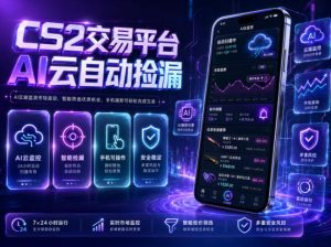 CS2交易平台AI云自动捡漏,多年稳定运行,无需手机,支持任何形式验证,日入300+【揭秘】-菠萝头