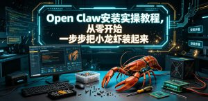 Open Claw安装实操教程,从零开始一步步一步步把小龙虾装起来-菠萝头
