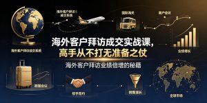 海外客户拜访成交实战课,高手从不打无准备之仗,海外客户拜访业绩倍增的秘籍-菠萝头