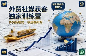 外贸社媒获客独家训练营,外贸新模式,快速做外贸(更新26年6月)-菠萝头