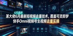 某大佬6月最新短视频去重技术，覆盖可灵即梦快手Omni视频号生视频去重实操-菠萝头