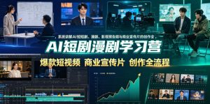 AI短剧漫剧学习营，系统讲解AI短剧、漫剧、影视预告片、爆款短视频与商业宣传片的创作全流程-菠萝头