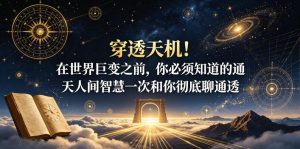 付费文章：穿透天机！在世界巨变之前，你必须知道的通天人间智慧一次和你彻底聊通透-菠萝头