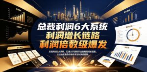 总裁利润6大系统，打通从开源到节流的利润增长链路，让企业在复杂市场中实现利润倍数级爆发-菠萝头