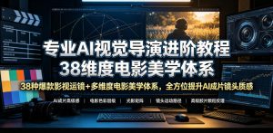 专业AI视觉导演进阶教程，38种爆款影视运镜+多维度电影美学体系，全方位提升AI成片高级感与镜头质感-菠萝头