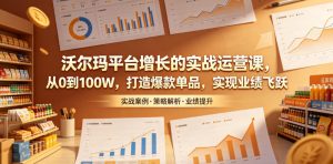 沃尔玛平台增长的实战运营课,从0到100W,打造爆款单品,实现业绩飞跃-菠萝头