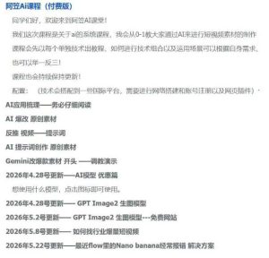 AI视频素材实战班，0-1系统教学，从零基础到进阶高手AI驱动素材焕新，提升跑量潜能，助力投产翻倍-菠萝头
