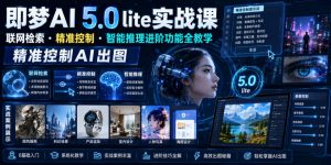 即梦AI 5.0 lite实战课,联网检索・精准控制・智能推理进阶功能全教学,精准控制AI出图-菠萝头