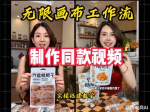 无限画布工作流一键复刻爆款带货视频,实操搭建,操作简单-菠萝头