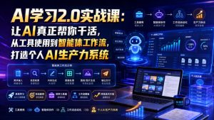 AI学习2.0实战课:让AI真正帮你干活,从工具使用到智能体工作流,打造个人AI生产力系统-菠萝头