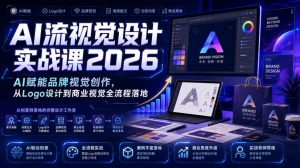 AI流视觉设计实战课2026:AI赋能品牌视觉创作,从Logo设计到商业视觉全流程落地-菠萝头