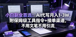 小白副业首选:AI代写月入1-3W,附保姆级工具指令+接单渠道,不用文笔不用引流【揭秘】-菠萝头