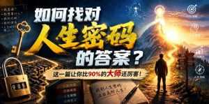 付费文章：如何找对人生密码的答案？这一篇让你比90%的大师还厉害！-菠萝头