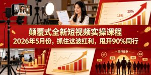 颠覆式全新短视频实操课程，抓住这波红利，甩开90%同行（更新2026年7月份）-菠萝头
