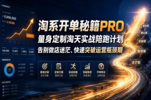 淘系开单秘籍PRO,量身定制淘天实战陪跑计划,告别做店迷茫、快速突破运营瓶颈期(更新260823)-菠萝头