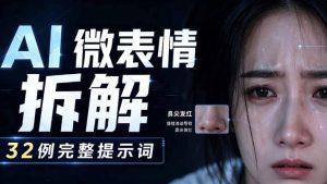 AI微表情拆解提示词合集，精准调控AI角色表情，可直接复用，0基础也能调出影视级表情变化-菠萝头